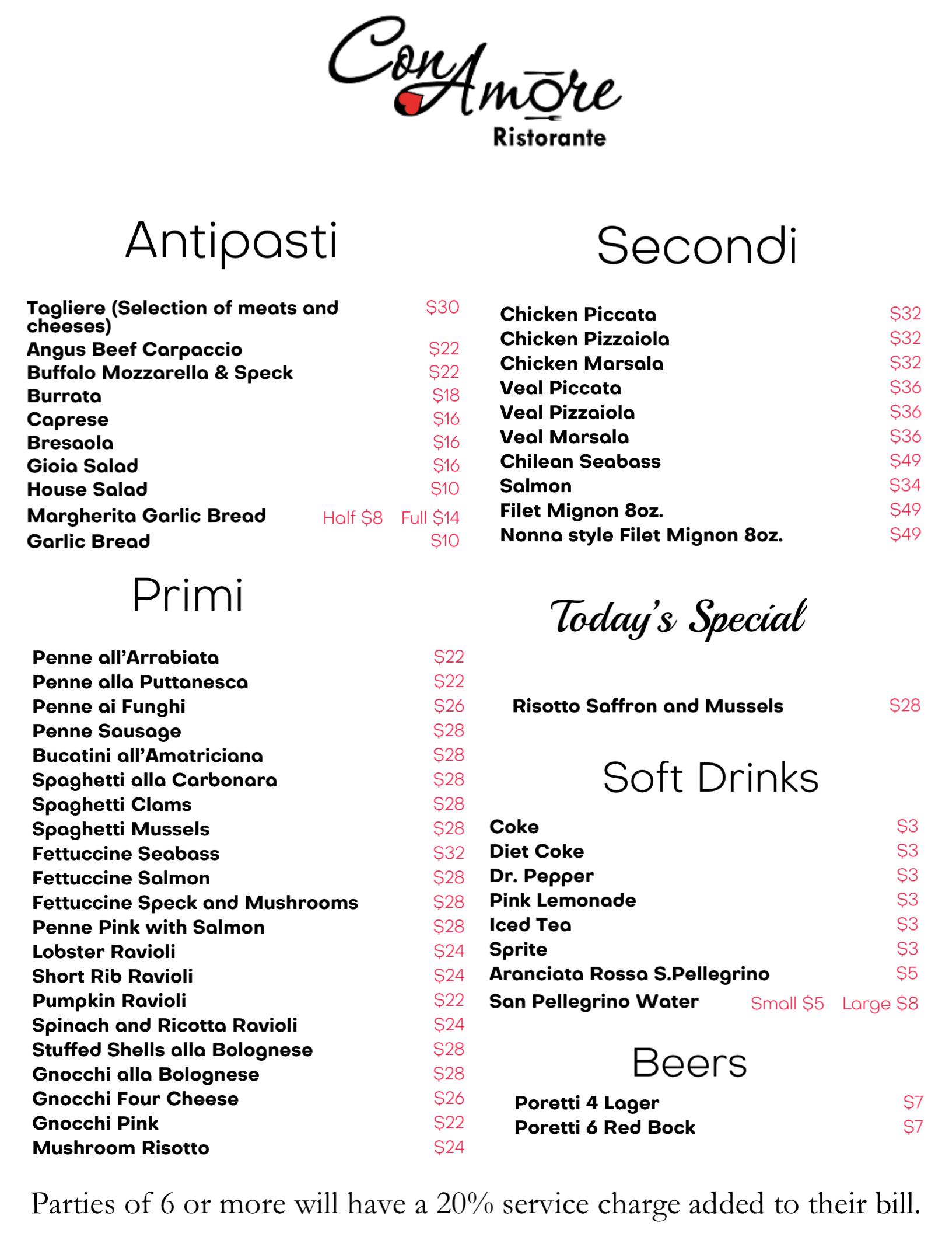 QR menu generated by lisi menu maker app.
