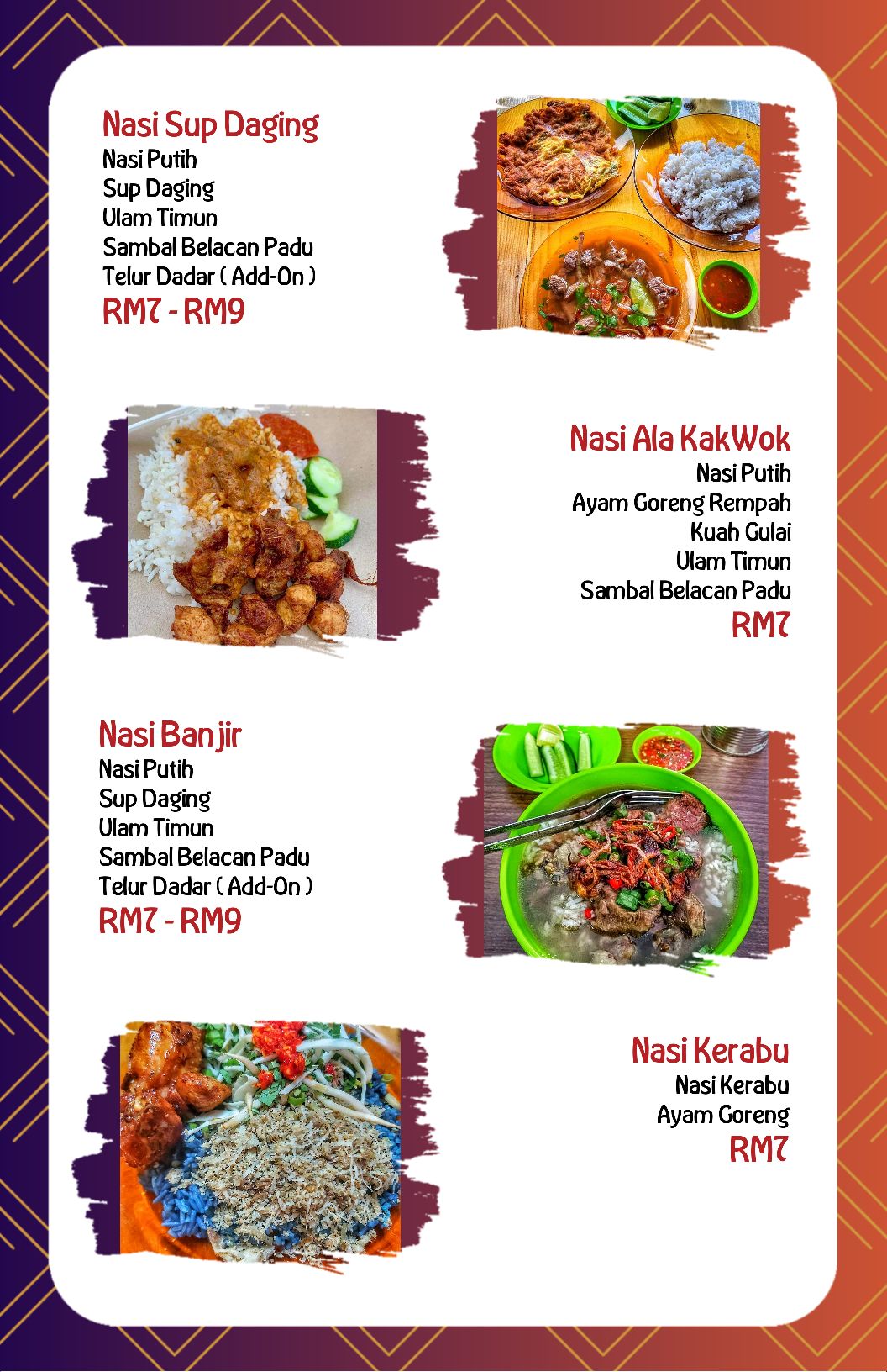 QR menu generated by lisi menu maker app.