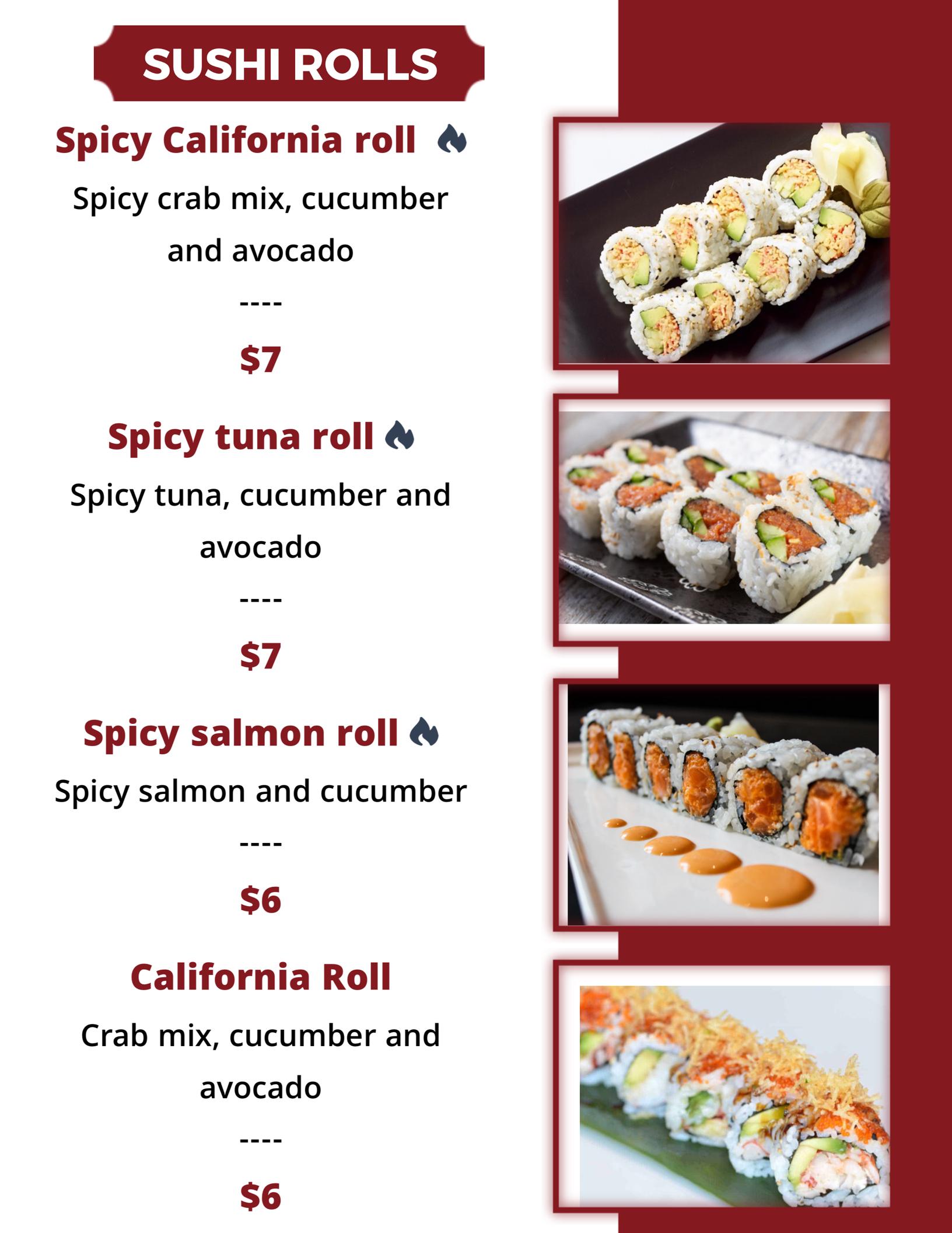 QR menu generated by lisi menu maker app.