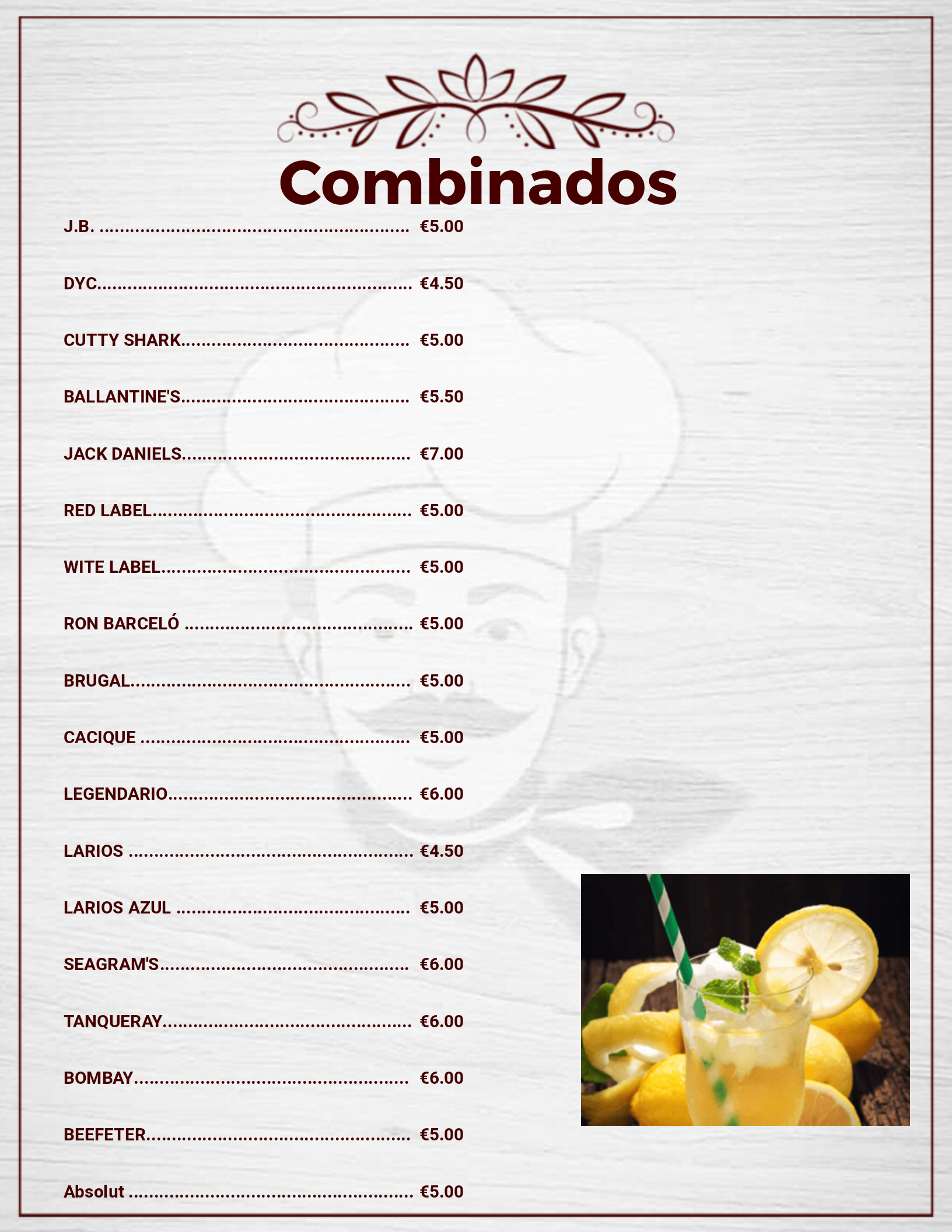 QR menu generated by lisi menu maker app.