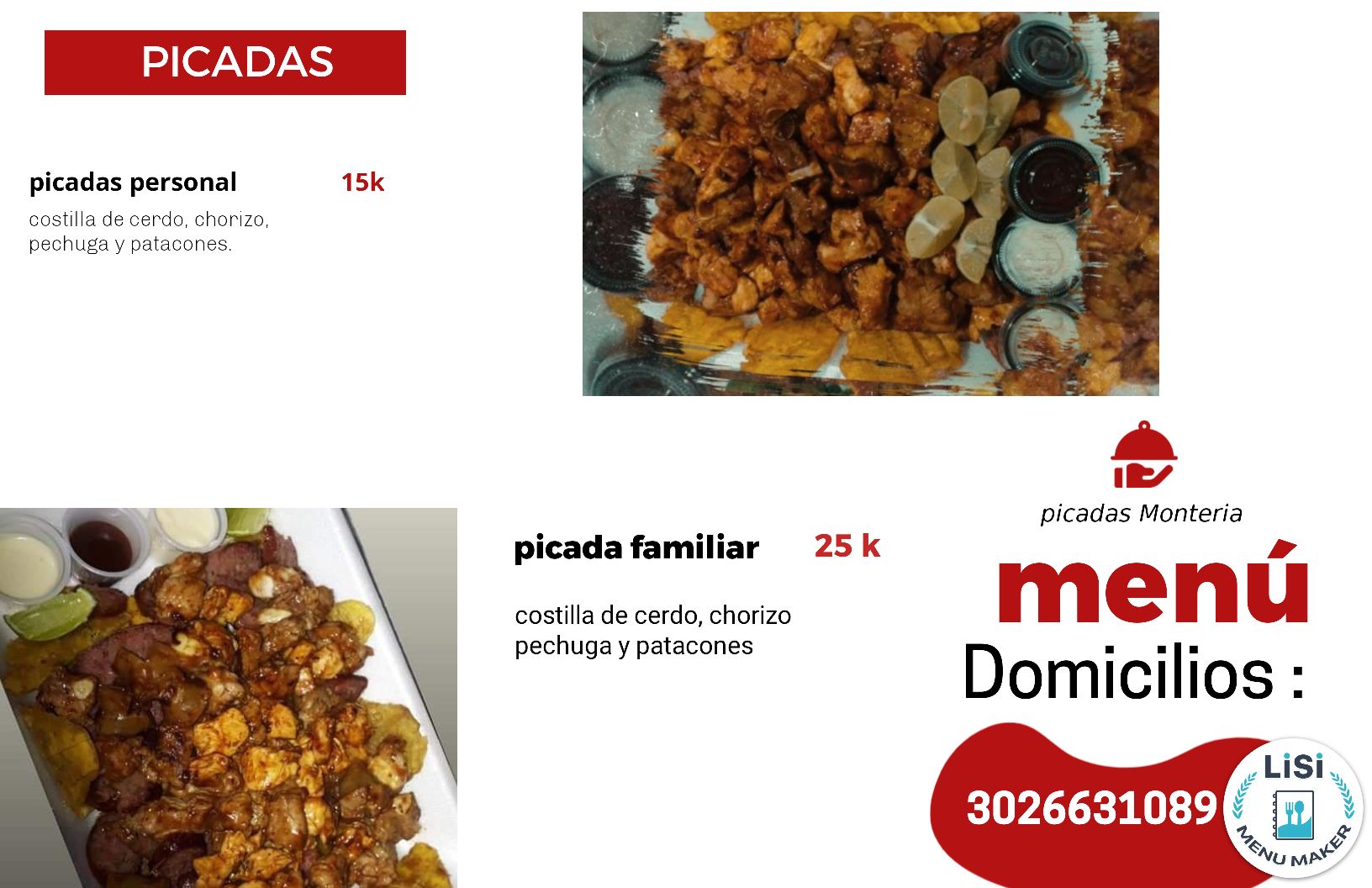 QR menu generated by lisi menu maker app.