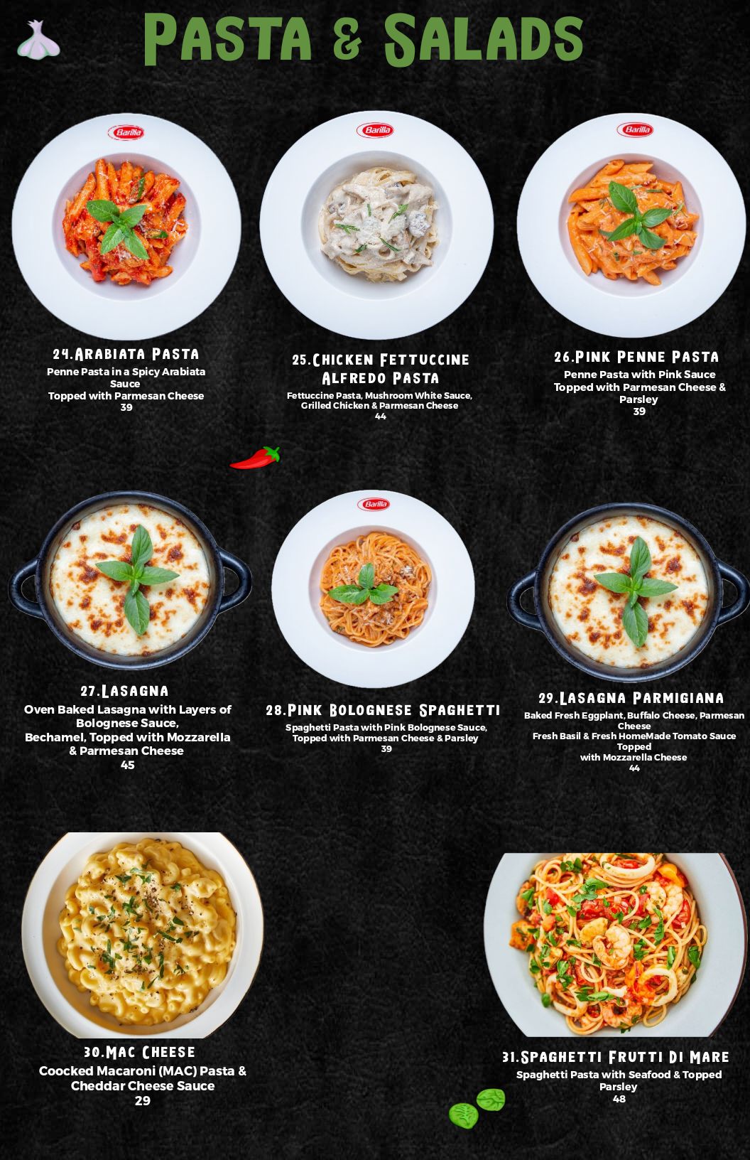 QR menu generated by lisi menu maker app.