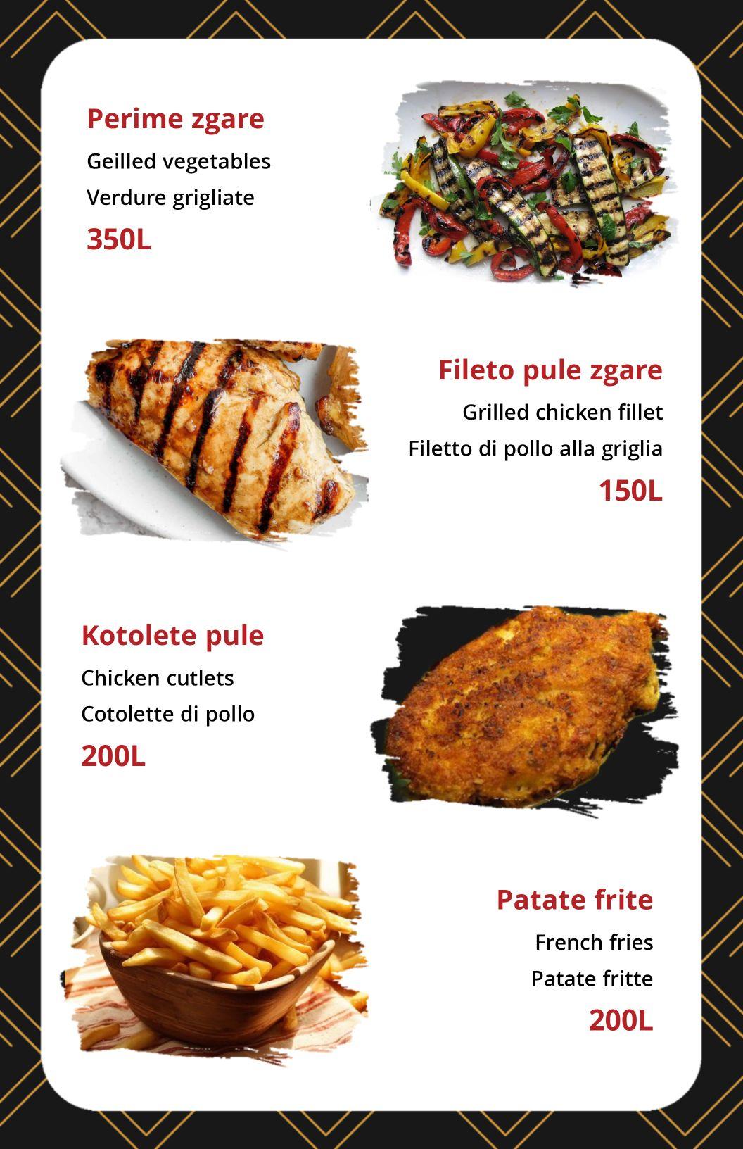 QR menu generated by lisi menu maker app.