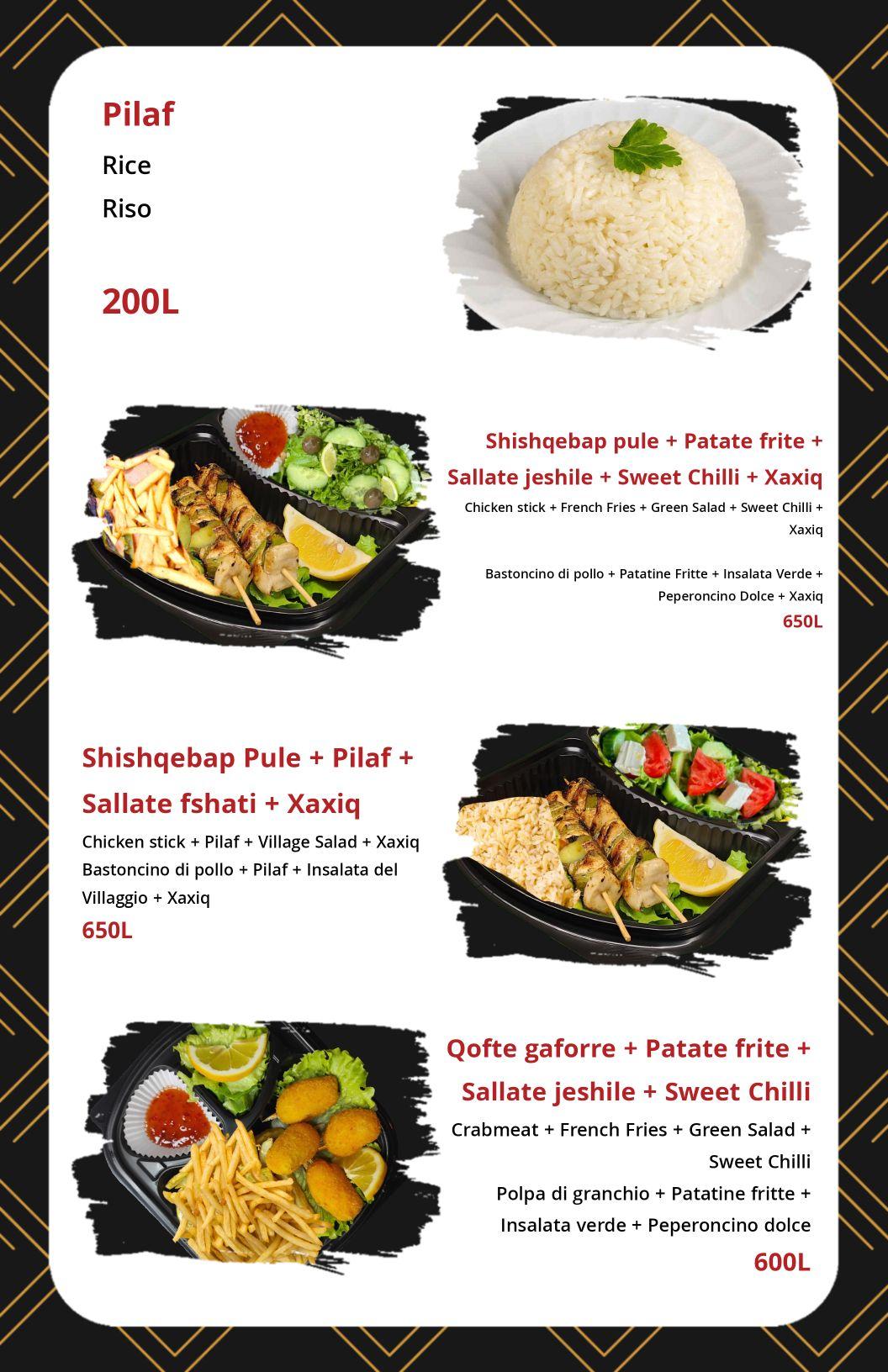 QR menu generated by lisi menu maker app.