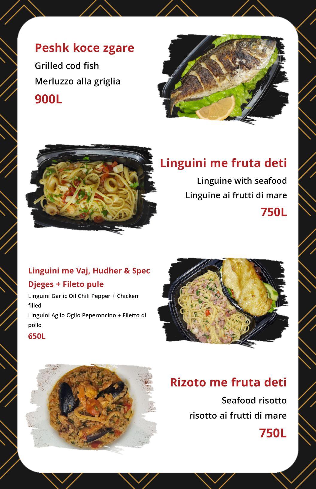 QR menu generated by lisi menu maker app.