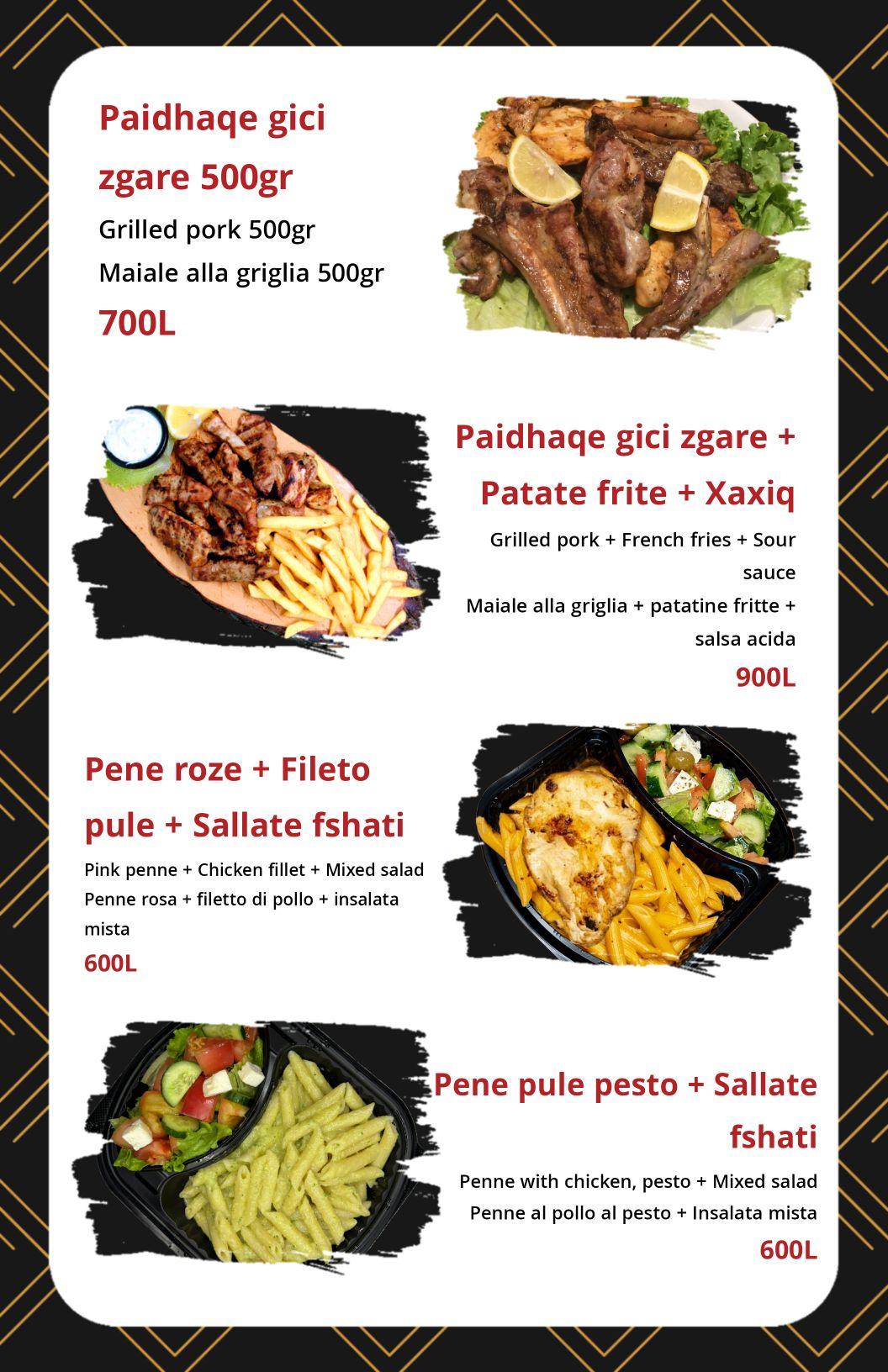 QR menu generated by lisi menu maker app.