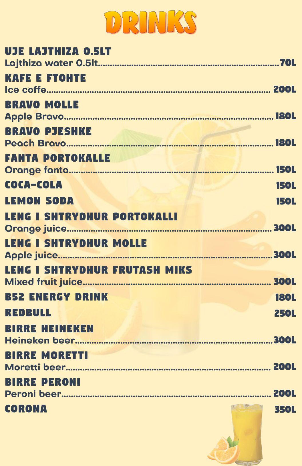 QR menu generated by lisi menu maker app.