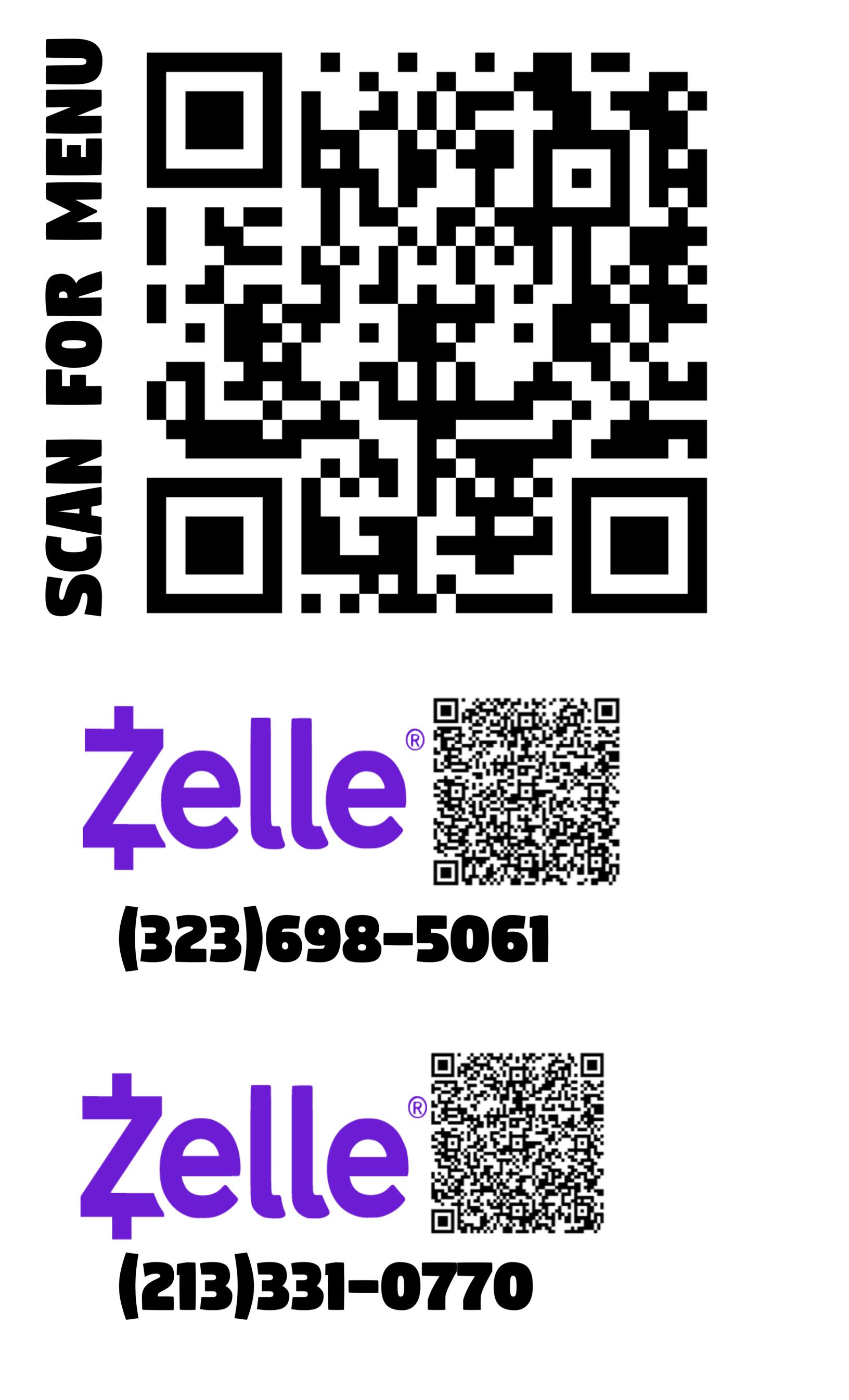 QR menu generated by lisi menu maker app.