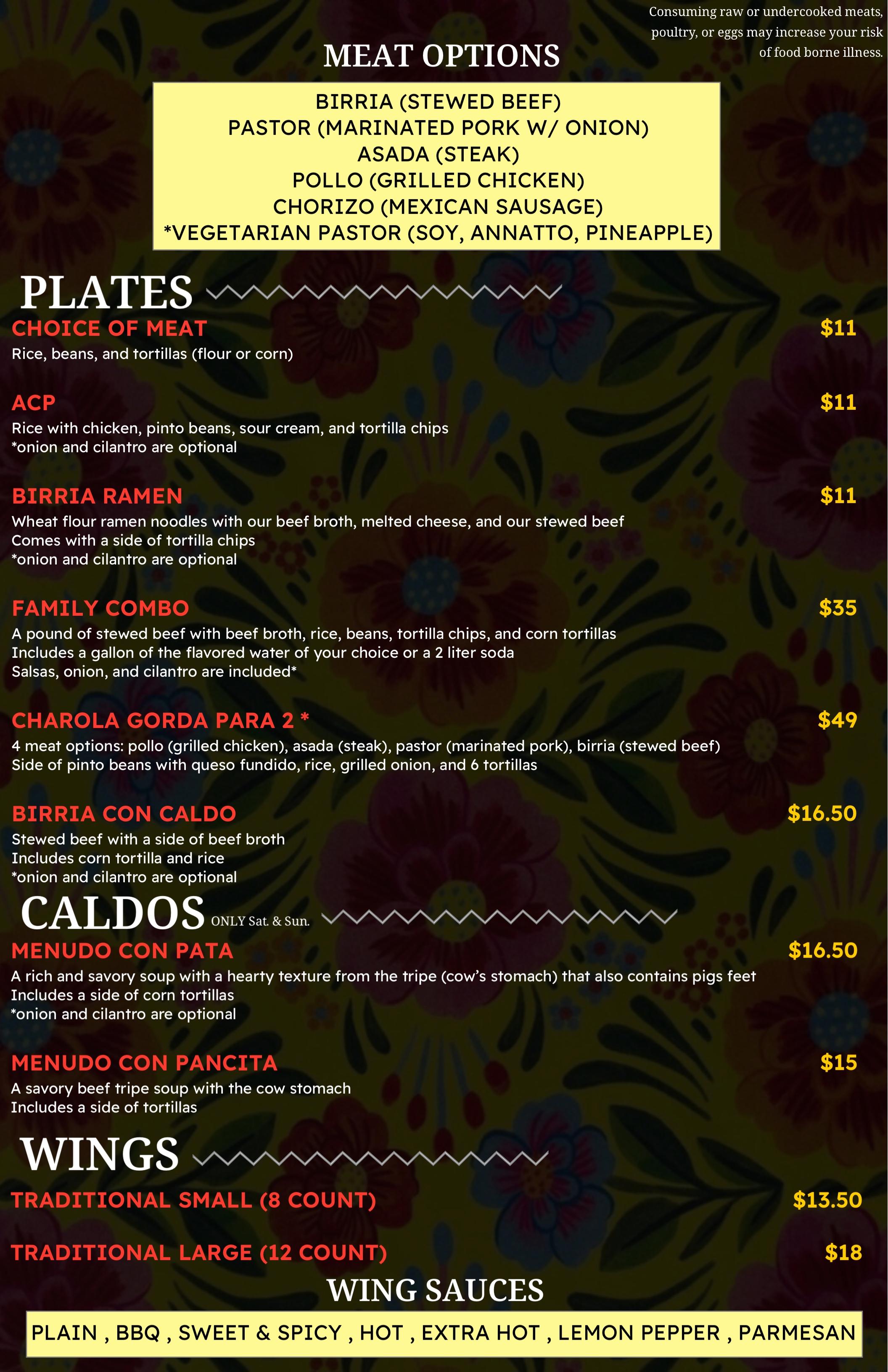 QR menu generated by lisi menu maker app.