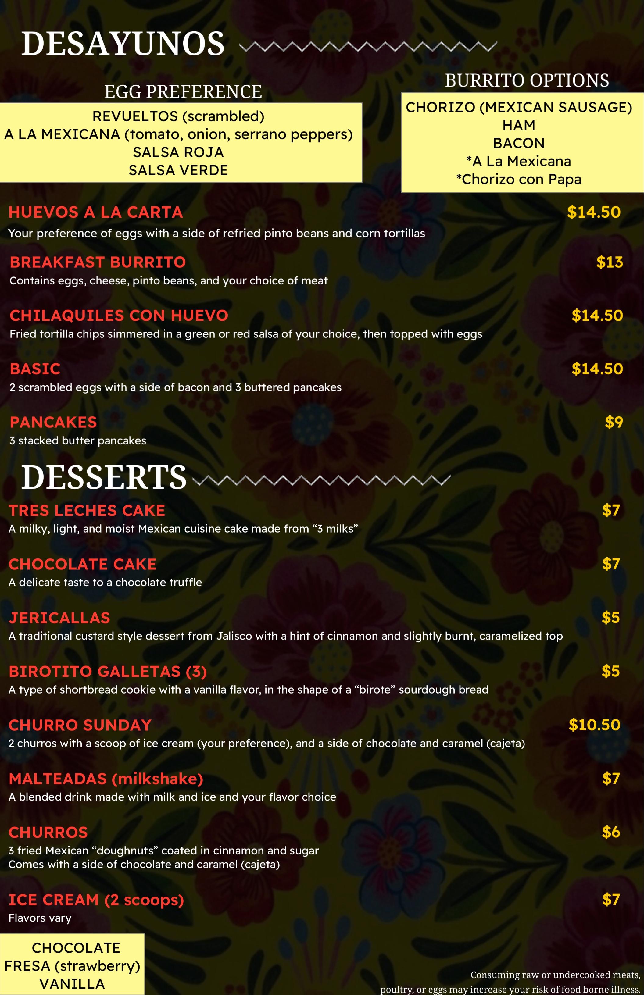 QR menu generated by lisi menu maker app.