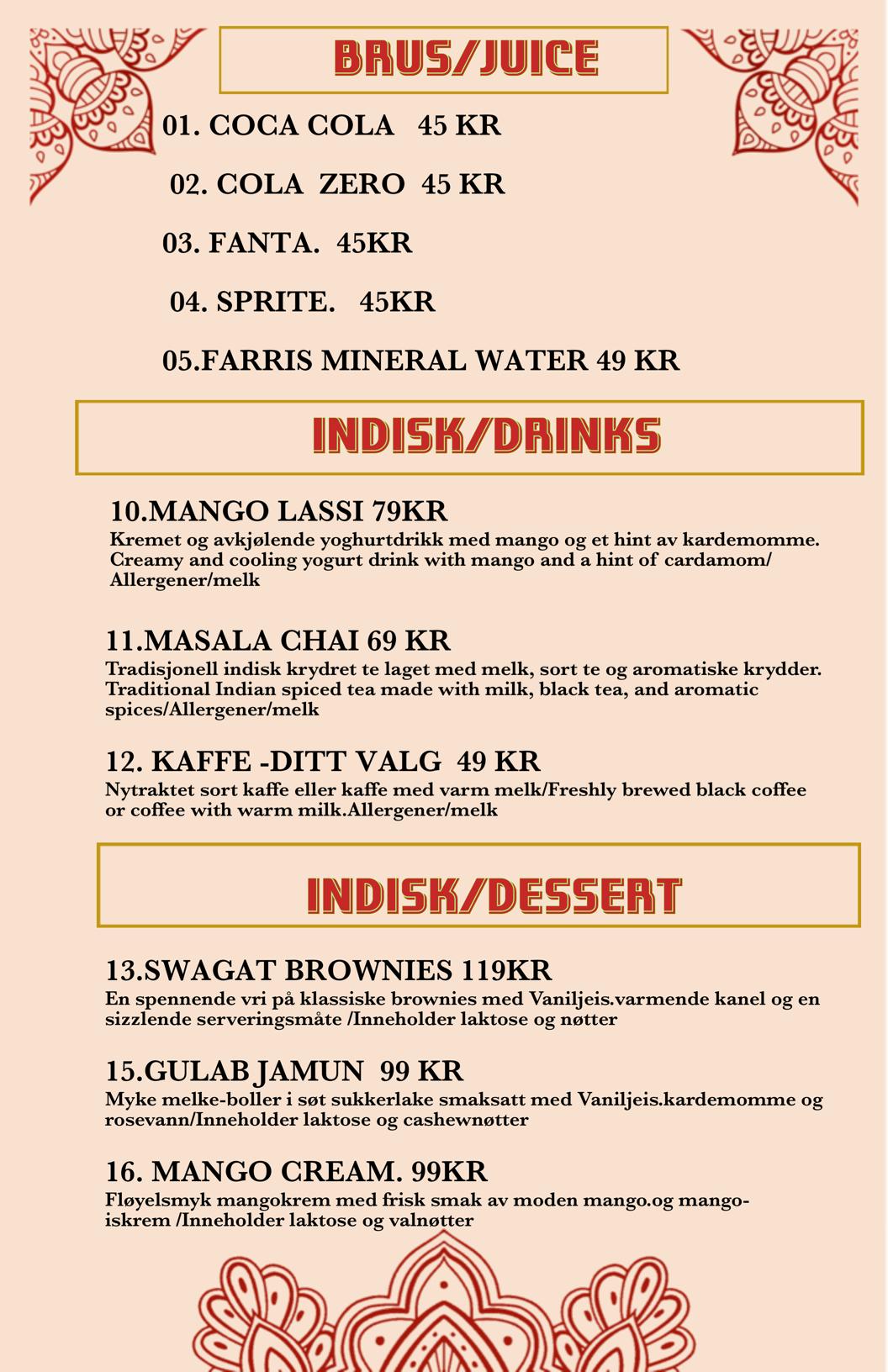 QR menu generated by lisi menu maker app.