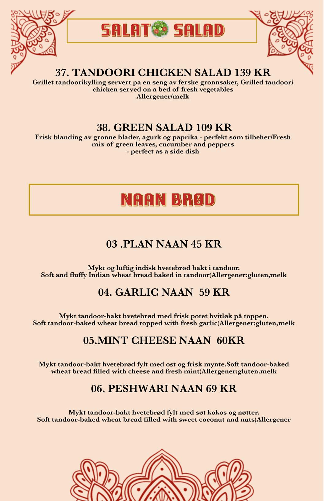 QR menu generated by lisi menu maker app.