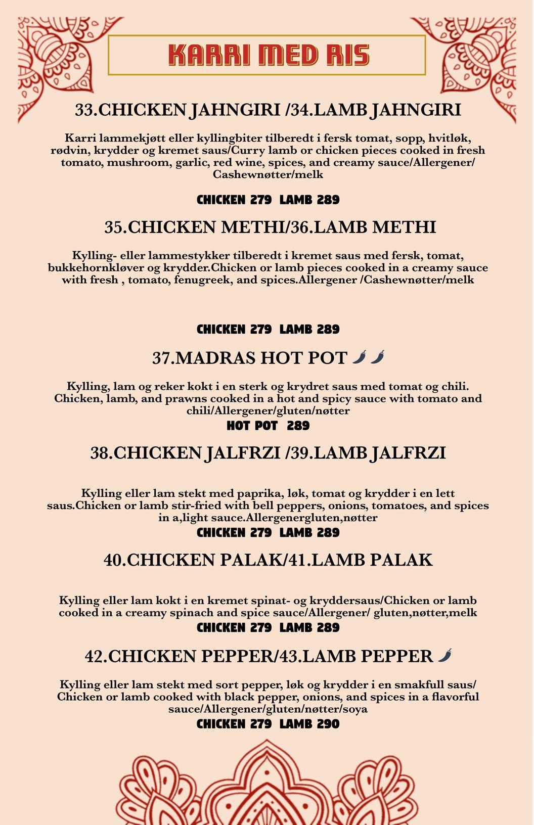 QR menu generated by lisi menu maker app.