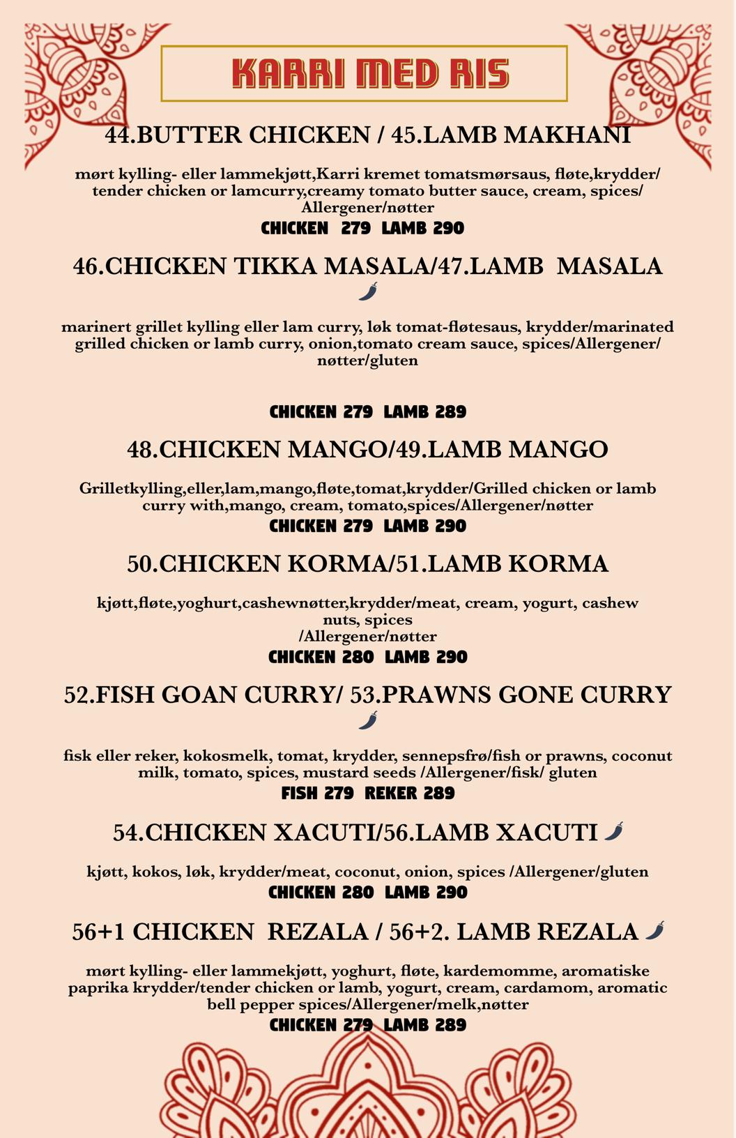 QR menu generated by lisi menu maker app.