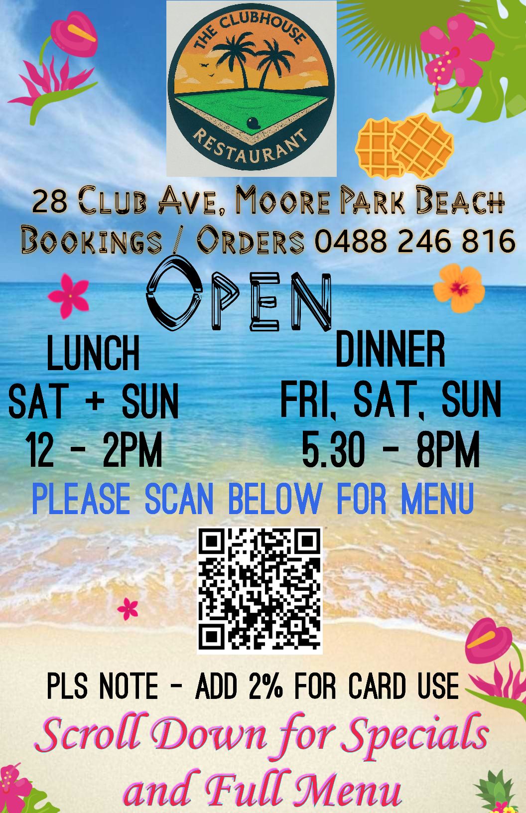 QR menu generated by lisi menu maker app.