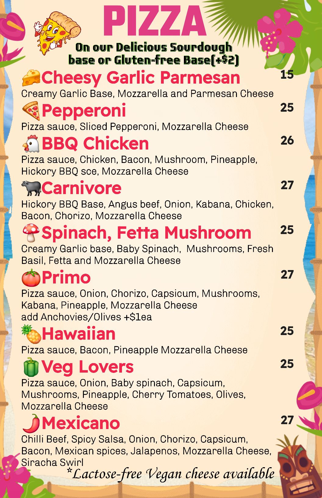 QR menu generated by lisi menu maker app.
