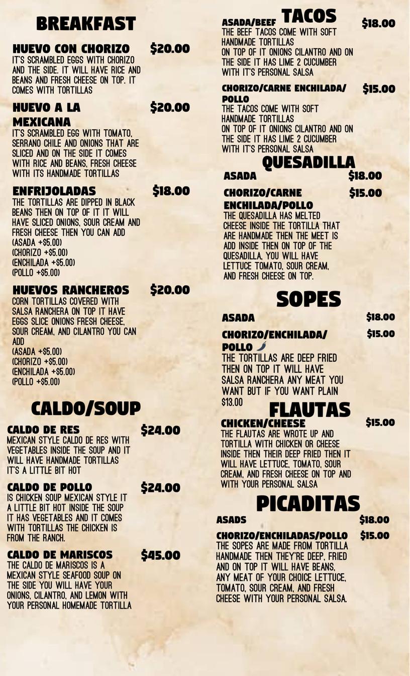 QR menu generated by lisi menu maker app.