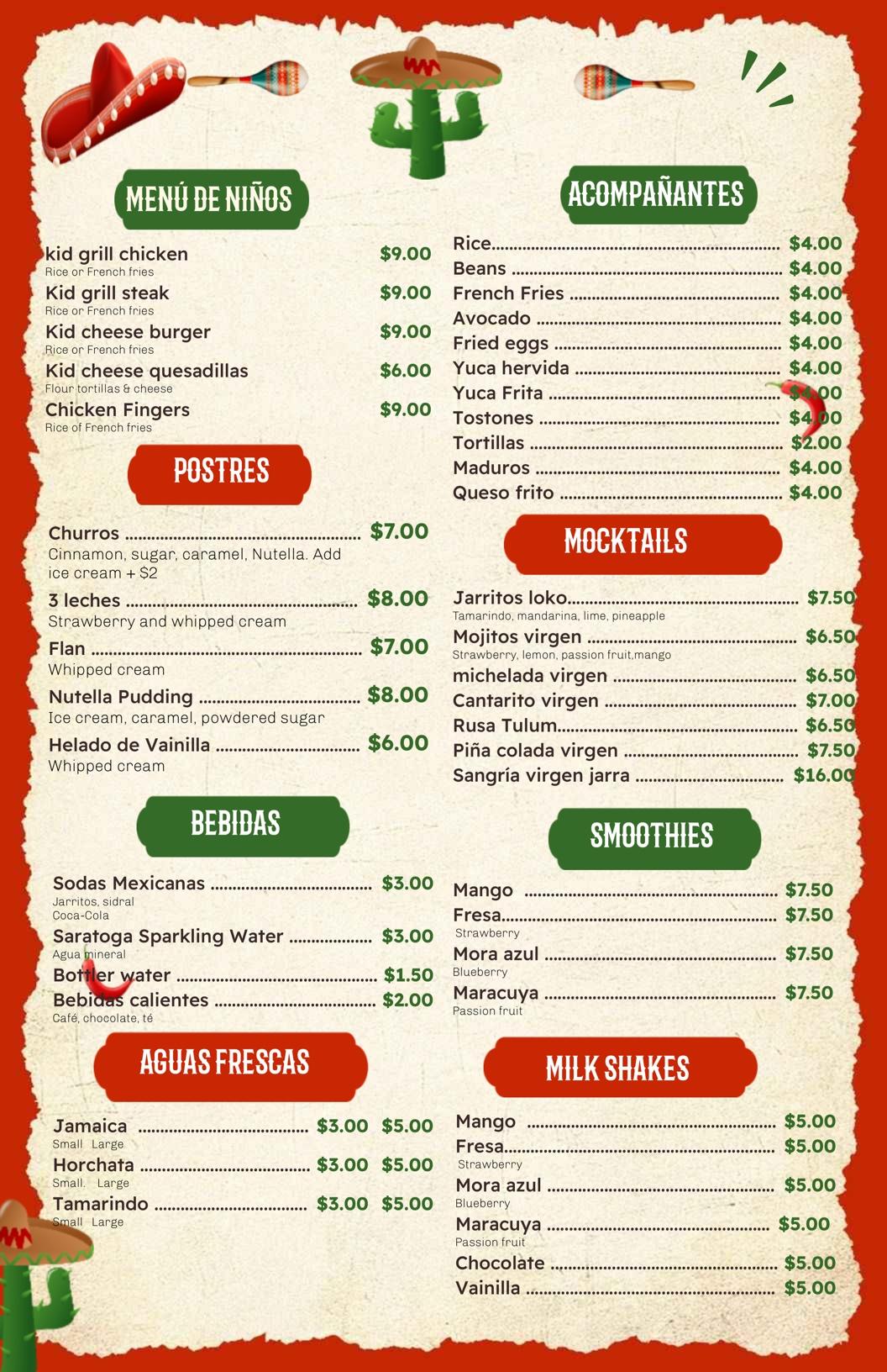 QR menu generated by lisi menu maker app.