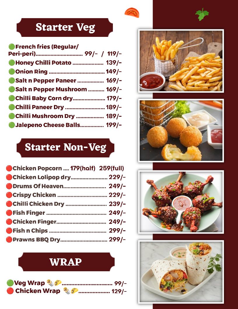 QR menu generated by lisi menu maker app.