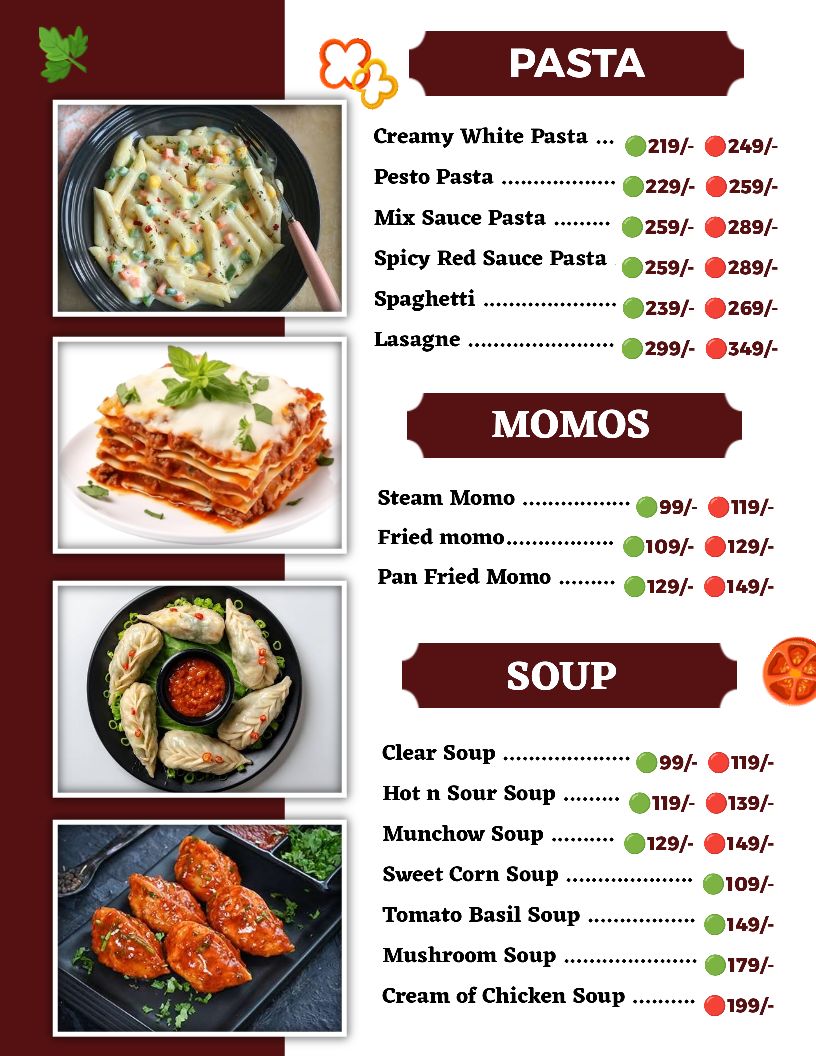 QR menu generated by lisi menu maker app.