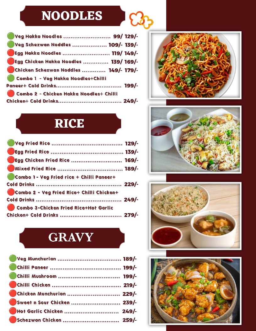 QR menu generated by lisi menu maker app.