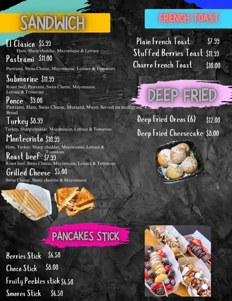 QR menu generated by lisi menu maker app.