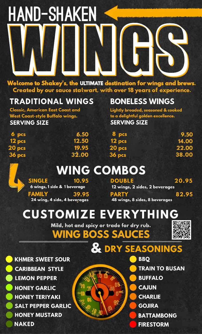 QR menu generated by lisi menu maker app.