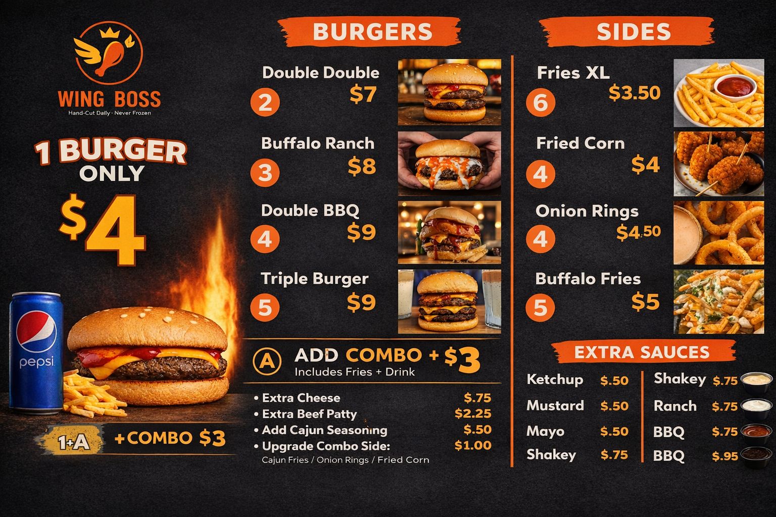 QR menu generated by lisi menu maker app.