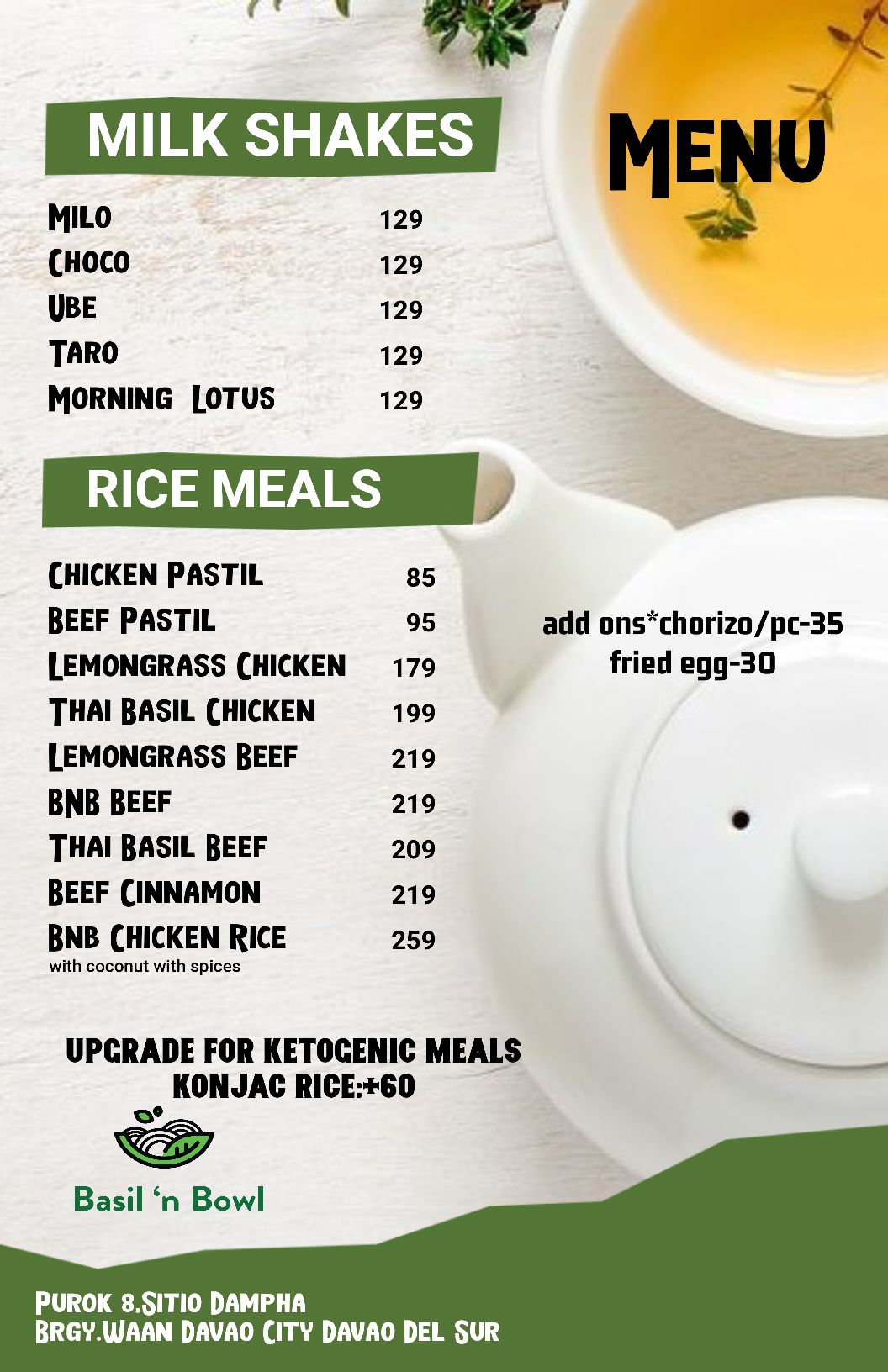 QR menu generated by lisi menu maker app.