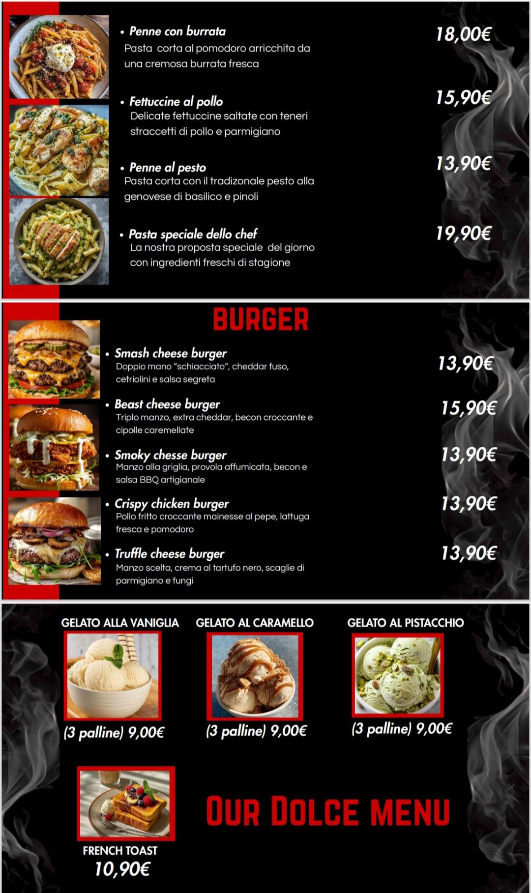 QR menu generated by lisi menu maker app.