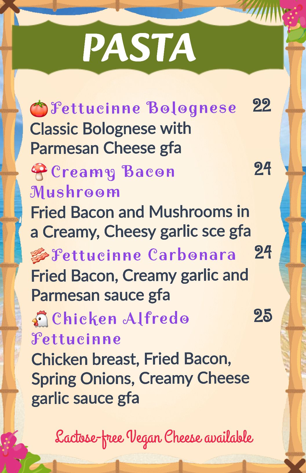 QR menu generated by lisi menu maker app.