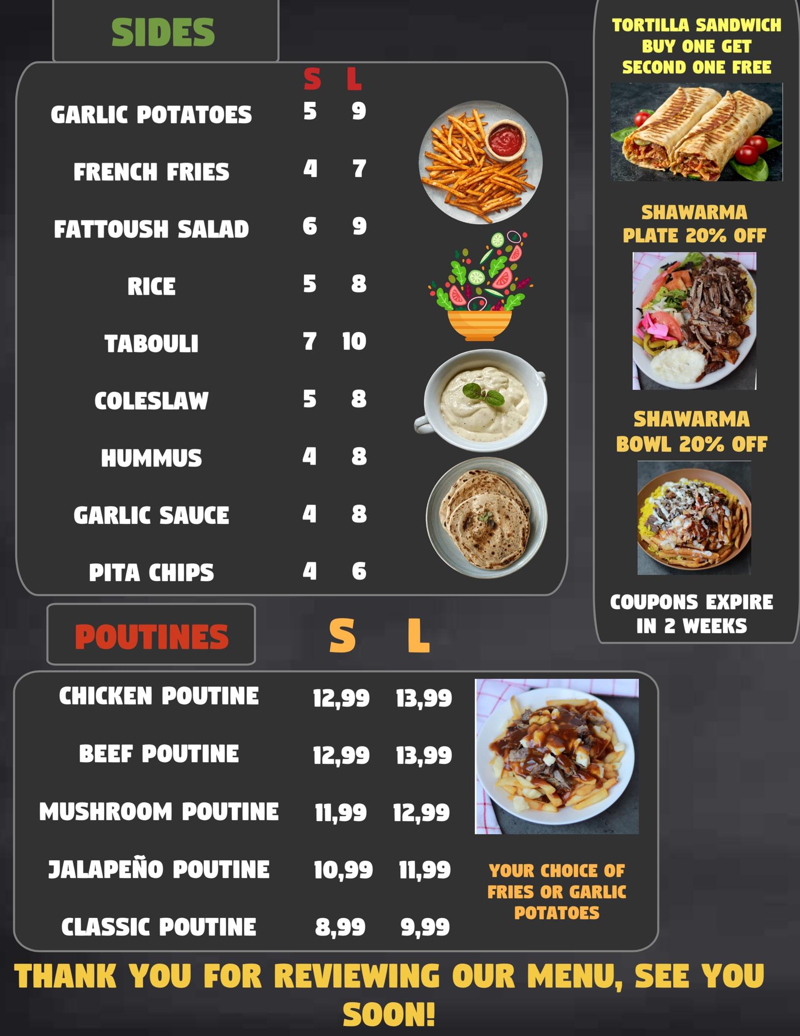 QR menu generated by lisi menu maker app.
